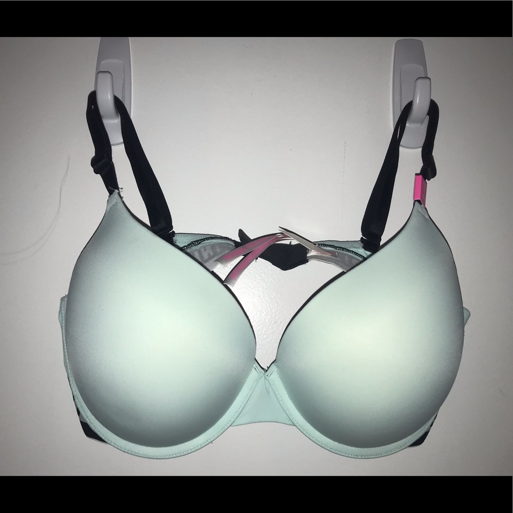 Blue push up bra